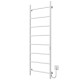 Buy electric heated towel rail Orion P8 500х1400 Deffi stainless steel (White, WD03, Right connection)