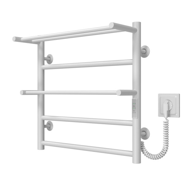Buy electric heated towel rail Terma Plus P5 500х500 Deffi stainless steel (White, WD03, Right connection)