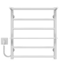 Elektrischer Handtuchwärmer Terma Plus P6 500х600 Deffi edelstahl (Weiss, WD03, Linker Anschluss)