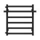 Buy a water heated towel rail Nicolе P6 500х600 Deffi stainless steel (Black, Side left connection)