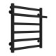 Buy a water heated towel rail Nicolе P6 500х600 Deffi stainless steel (Black, Side left connection)