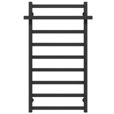 Water heated towel rail Nicolе P9 500х1000 Deffi stainless steel (Black, Bottom connection)