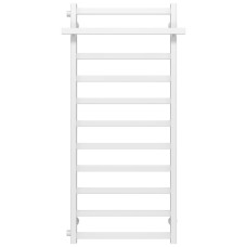 Water heated towel rail Nicolе P11 500х1200 Deffi stainless steel (White, Side left connection)