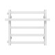 Buy a water heated towel rail Nicolе P5 500х500 Deffi stainless steel (White, Side left connection)