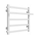 Buy a water heated towel rail Nicolе P5 500х500 Deffi stainless steel (White, Side left connection)