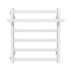 Buy a water heated towel rail Nicolе P6 500х600 Deffi stainless steel (White, Side left connection)