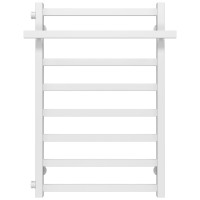 Полотенцесушитель водяной Nicolе П8 500х800 Deffi нержавеющая сталь (Белый, Боковое левое подключение)