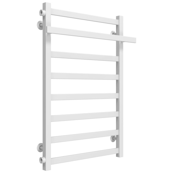 Buy a water heated towel rail Nicolе P8 500х800 Deffi stainless steel (White, Side left connection)