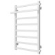 Buy a water heated towel rail Nicolе P8 500х800 Deffi stainless steel (White, Side right connection)