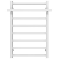 Water heated towel rail Nicolе P8 500х800 Deffi stainless steel (White, Bottom connection)