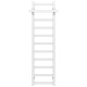 Buy a water heated towel rail Nicolе P11 400х1200 Deffi stainless steel (White, Bottom connection)