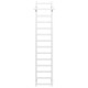 Buy a water heated towel rail Nicolе P14 400х1600 Deffi stainless steel (White, Bottom connection)