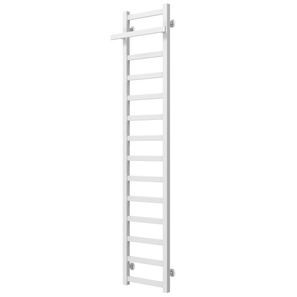 Buy a water heated towel rail Nicolе P14 400х1600 Deffi stainless steel (White, Bottom connection)