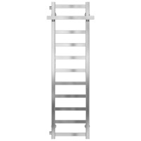 Podgrzewany wieszak na ręczniki Nicolе P11 300х1200 Deffi stal nierdzewna (Chrome, Lewe boczne połączenie)
