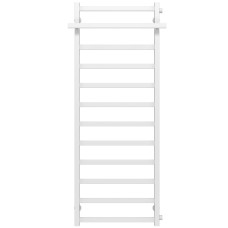 Water heated towel rail Nicolе P12 300х1400 Deffi stainless steel (White, Side right connection)