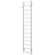 Buy a water heated towel rail Nicolе P14 300х1600 Deffi stainless steel (White, Bottom connection)