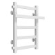 Buy a water heated towel rail Nicolе P5 300х500 Deffi stainless steel (White, Side left connection)