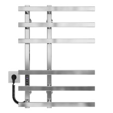 Рушникосушарка електрична Atena П6 150х700 Deffi нержавіюча сталь (Хром, JD04, Ліве підключення)