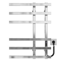 Elektrischer Handtuchwärmer Atena P6 150х700 Deffi edelstahl (Chrom, JD04, Richtige Verbindung)