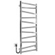 Buy electric heated towel rail Alpha P11 500х1200 Deffi stainless steel (Chrome, JD04, Left connection)