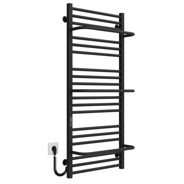 Elektrischen Handtuchwärmer kaufen Sigma P21 500х1200 Deffi edelstahl (Schwarz, JD04, Linker Anschluss) 