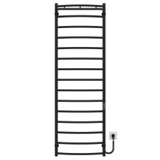 Рушникосушарка електрична Класік N П15 500х1600 Deffi нержавіюча сталь (Чорний, JD03, Праве підключення)