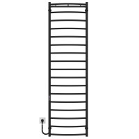 Electric heated towel rail Classic N P17 500х1800 Deffi stainless steel (Black, JD03, Left connection)