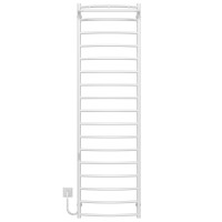 Electric heated towel rail Classic N P17 500х1800 Deffi stainless steel (White, WD03, Left connection)