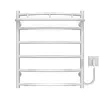 Electric heated towel rail Classic N P6 500х600 Deffi stainless steel (White, WD03, Right connection)