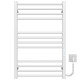 Buy electric heated towel rail Lima P12 500х800 Deffi stainless steel (White, WD04, Right connection)