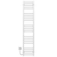 Elektrischer Handtuchwärmer Lima P25 400х1600 Deffi edelstahl (Weiss, WD04, Linker Anschluss)