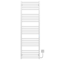 Electric heated towel rail Lima P25 600х1600 Deffi stainless steel (White, WD04, Right connection)