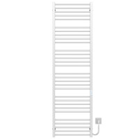 Electric heated towel rail Lima P30 600х1800 Deffi stainless steel (White, WD04, Right connection)