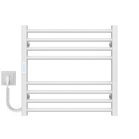 Elektrischer Handtuchwärmer Lima P8 500х500 Deffi edelstahl (Weiss, WD04, Linker Anschluss)