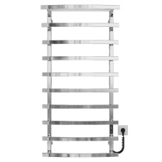 Elektrischer Handtuchwärmer Lotos P10 400х1200 Deffi edelstahl (Chrom, JD04, Richtige Verbindung)