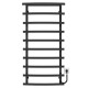 Buy electric heated towel rail Lotos P10 400х1200 Deffi stainless steel (Black, JD04, Right connection)