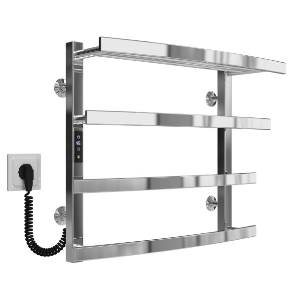 Kup elektryczny podgrzewacz ręczników Lotos P4 400х500 Deffi stal nierdzewna (Chrome, JD04, Połączenie lewe) 