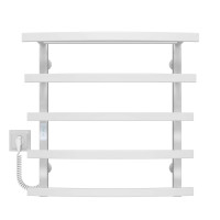 Elektrischer Handtuchwärmer Lotos P5 400х600 Deffi edelstahl (Weiss, WD04, Linker Anschluss)
