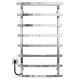 Buy electric heated towel rail Lotos P8 400х1000 Deffi stainless steel (Chrome, JD04, Left connection)