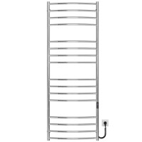 Electric heated towel rail Classic Elite P16 600х1700 Deffi stainless steel (Chrome, JD03, Right connection)