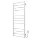 Buy electric heated towel rail Classic Elite P12 400х1200 Deffi stainless steel (White, WD03, Right connection)