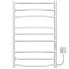 Electric heated towel rail Classic Elite P9 500х800 Deffi stainless steel (White, WD03, Right connection)
