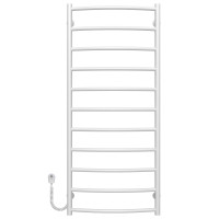 Electric heated towel rail Classic P11 500х1200 Deffi stainless steel (White, EF16, Left connection)