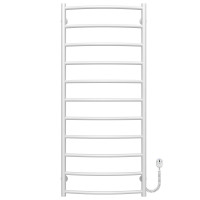 Electric heated towel rail Classic P11 500х1200 Deffi stainless steel (White, EF16, Right connection)
