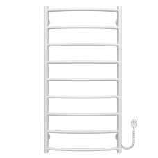Electric heated towel rail Classic P9 500х1000 Deffi stainless steel (White, EF16, Right connection)