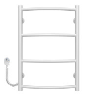 Elektrischer Handtuchwärmer Classic P4 400х600 Deffi edelstahl (Weiss, EF16, Linker Anschluss)