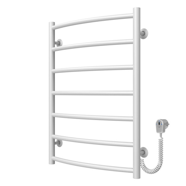Buy electric heated towel rail Classic P7 500х700 Deffi stainless steel (White, EF16, Right connection)