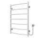 Buy electric heated towel rail Classic P7 500х700 Deffi stainless steel (White, EF16, Right connection)