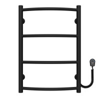Elektrischer Handtuchwärmer Classic P4 400х600 Deffi edelstahl (Schwarz, EF16, Richtige Verbindung)