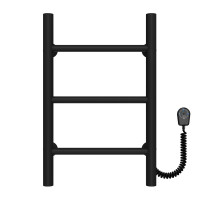 Electric heated towel rail Orion P3 200х500 Deffi stainless steel (Black, EF16, Right connection)